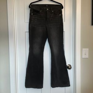 Express high rise flare jeans - Gray. Size 10R.